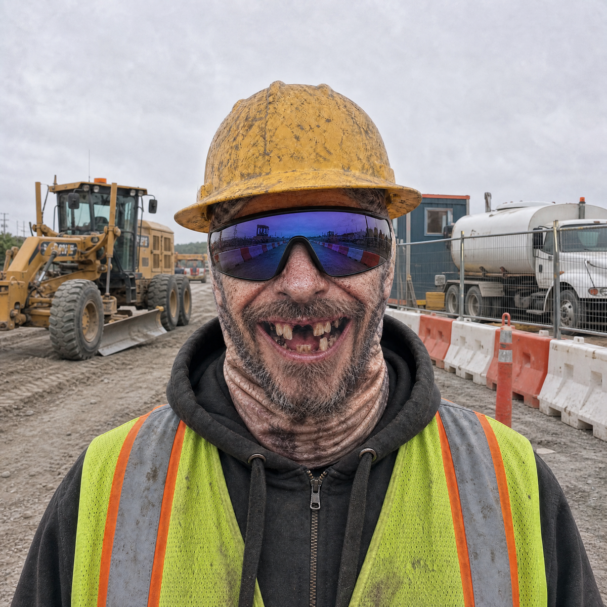 Frosty Face Work Mask